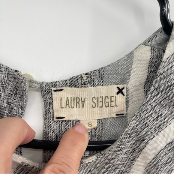 Anthropologie Laura Siegel Striped Pom Fringe Tank Tunic Top - Picture 11 of 14